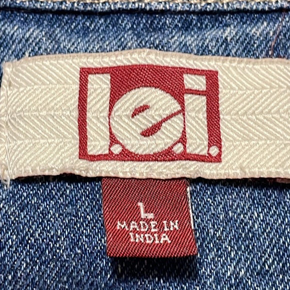 L.e.i Vintage Juniors Stars & Stripes Snap Vest.  Very Good Condition. Size L. - Picture 5 of 10